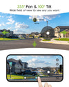 ⚡【save your money】360° PTZ Solar Panel Battery Security Camera-PW1