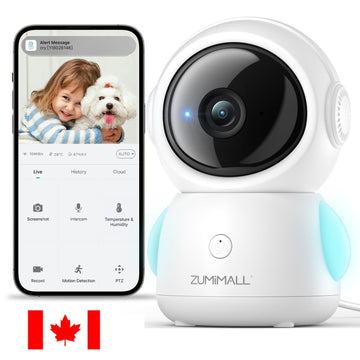 🔥3MP 360°PTZ Dual-Band 5G/2,4G Kabelgebundene Babyphone-Kamera-BK06【CA】 