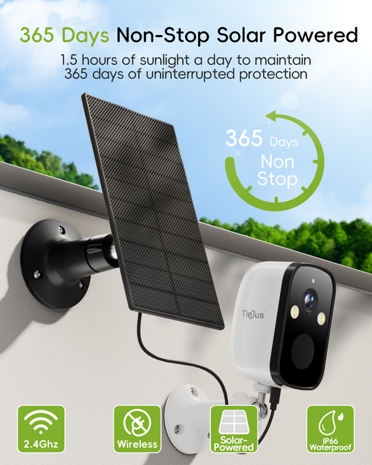 WiFi-Kamera mit Solarbatteriebetrieb der Marke Tiejus – MW3-4PCS (Typ-C-Anschluss)