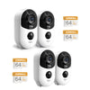 🔥Save 90$ 2K Battery Powered Security Camera Wireless Outdoor/Indoor-TJ-Q6(4-CAM)