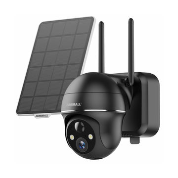 ZUMIMALL 2K Solar Battery powered 2.4GHz WIFI Security Camera -GX2BK(Type-C Port)