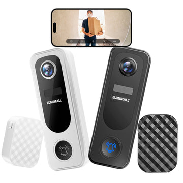 ZUMIAMLL Battery Wireless Video Doorbell camera with Chime-P8【Worldwide sale】