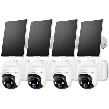 ⚡【save your money】2K 360°PTZ Solar Panel Security Camera System-GX2K(4-Cam)