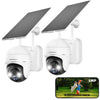 【Worldwide sales】2k Outdoor 360° PTZ Battery Wireless WIFI Security Camera -GX2S(2 CAM)