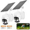 Neue 5MP QHD 360°PTZ Wireless Security Kamera mit Solarpanel-GX2K(5MP) 