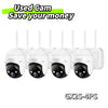 ⚡【save your money】2K 360°PTZ Solar Panel Security Camera System-GX2K(4-Cam)