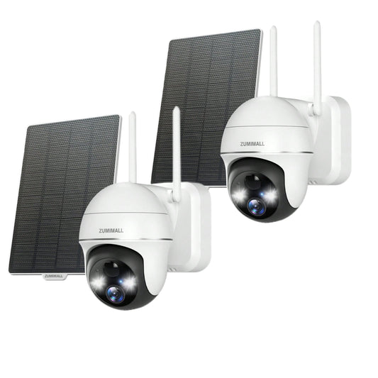 ⚡ 360°PTZ Solar battery Wireless Security Camera-GX2K【CA】