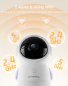 🔥New Arrival Sale 3MP 360°PTZ Dual-Band 5G/2.4G Wired Baby Monitor Camera-BK06