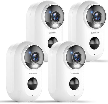 ZUMIMALL WIFI Battery  security Camera-F5（4 cameras）