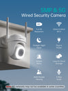 ZUMIMALL 5G/2.4G WiFi Wired security Camera (Plug-in Power)-BK05