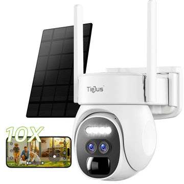 🔥PRIME DAY DEAL 10x Zoom Dual Lens 360° PTZ Solar Panel  Security Camera-PG1