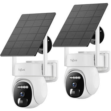 🔥360° PTZ Solar Panel Battery Security Camera-PW1