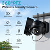 ZUMIMALL 2K Solar Battery powered 2.4GHz WIFI Security Camera -GX2BK(Type-C Port)