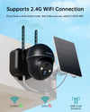 ZUMIMALL 2K Solar Battery powered 2.4GHz WIFI Security Camera -GX2BK(Type-C Port)