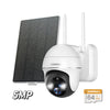 New 5MP QHD 360°PTZ Wireless Security Camera with solar panel-GX2K(5MP)【Worldwide sales】