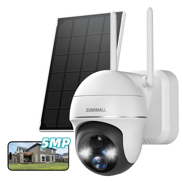 Neue 5MP QHD 360°PTZ Wireless Security Kamera mit Solarpanel-GX2K(5MP) 