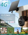 ZUMIMALL 4G LTE Cellular  solar battery Camera outdoor for Farm NO WIFI-G4