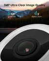 ZUMIMALL 5MP 360° Auto Tracking Dualband 5G/2,4G WiFi Kabelkamera schwarz-BK05 