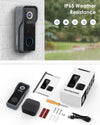 🔥PRIME DAY DEAL 2k Video Doorbell Camera(Battery-Powered) with Chime-J7