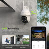 TieJus by ZUMIMALL 2K Outdoor 360°PTZ Wired WIFI Security  Camera-GQ2